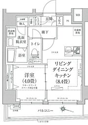 アイル プレミアム亀戸ノース 3階1LDKの間取り