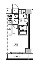 S-RESIDENCEOshiageSouth 1Kの間取図画像