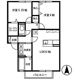 間取図画像 2LDK