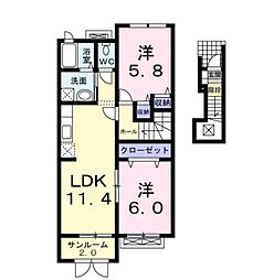 間取図画像 2LDK