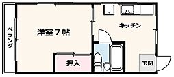 タウンハイツ 1Kの間取図画像