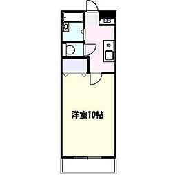 オリーブフォレスト 1Kの間取図画像