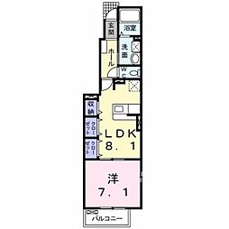 アルドール・K 1LDKの間取図画像