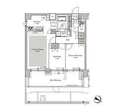 パークキューブ西ヶ原ステージ 3階2LDKの間取り