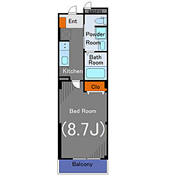 Cherry　House　v 1階1Kの間取り