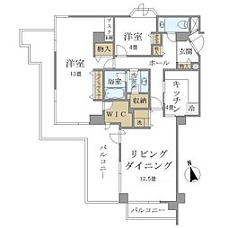howffRELAX三軒茶屋 2LDKの間取図画像
