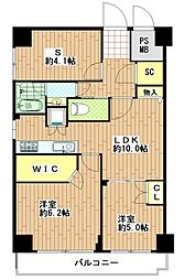 安田小網町マンション安田小網町ビル 2SLDKの間取図画像