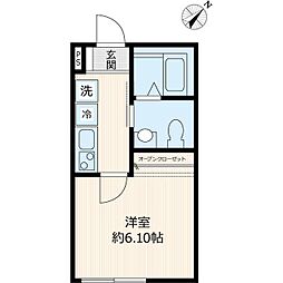 Ｅｒｆｏｌｇ新座 2階1Kの間取り