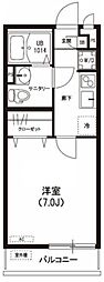 リブリ・グランカリテ 3階1Kの間取り