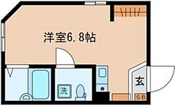 グランメゾン代田橋 3階ワンルームの間取り