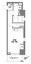 コスモグラシア清澄白河 ワンルームの間取図画像