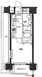 SYNEX赤塚駅前 1Kの間取図画像