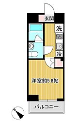 SHOKENレジデンス横浜天王町 1Kの間取図画像