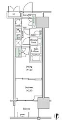 ブルックサイドレジデンス木場 2Kの間取図画像