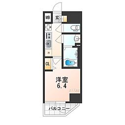 Osaka Metro長堀鶴見緑地線 大正駅 徒歩8分の賃貸マンション 3階1Kの間取り