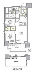 テラス神田猿楽町 2LDKの間取図画像