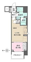 ザ・パークハウスアーバンス渋谷 1LDKの間取図画像