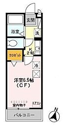 グリーンハイツ 1Kの間取図画像