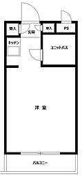 ユースフル笹塚NO.2 ワンルームの間取図画像