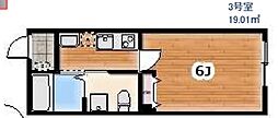 Ambition広野台01 1Kの間取図画像