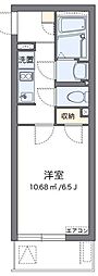 クレイノ翔花 1階1Kの間取り