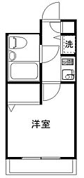ジョイフル与野 1Kの間取図画像