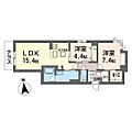 シャーメゾン夕陽丘1階15.8万円