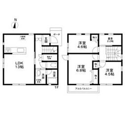 西東京市泉町4丁目貸家 2階3SLDKの間取り