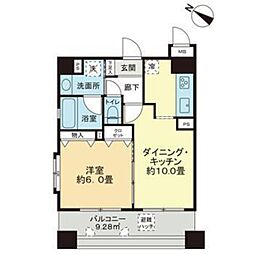 グランステューディオ新中野 1LDKの間取図画像