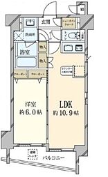 エステムプラザ日本橋 弐番館 9階1LDKの間取り