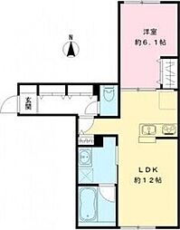 Ys Court 2 1LDKの間取図画像