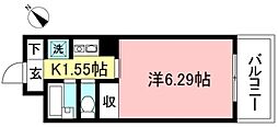 パレス登戸 1Kの間取図画像