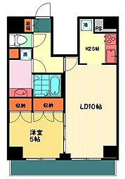 MALULANI南青山 1LDKの間取図画像