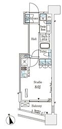 パークナードフィット南青山Vista ワンルームの間取図画像