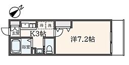 さくら七番館 1Kの間取図画像