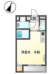 アヴェニール ワンルームの間取図画像