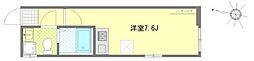 仮称練馬区高野台422共同住宅 2階ワンルームの間取り