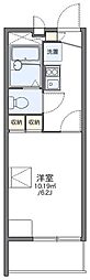 レオパレスドリームII 3階1Kの間取り