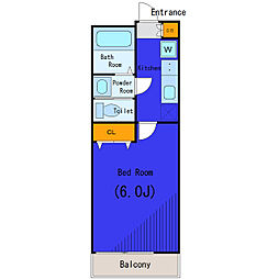 東急目黒線 武蔵小山駅 徒歩10分の賃貸アパート 1階1Kの間取り