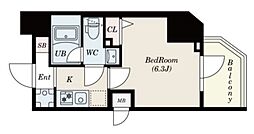 S-RESIDENCE松戸Cosmea 4階1Kの間取り