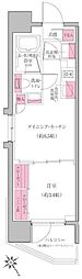 レジディア門前仲町プレイス 1DKの間取図画像
