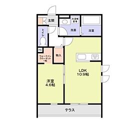 守山区守山三丁目新築計画Ａ棟（西） 202 2階1LDKの間取り