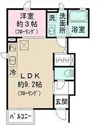 PRAISE ONE 1階1LDKの間取り