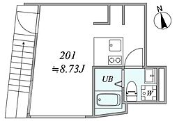 trias101 1DKの間取図画像