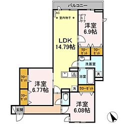 間取図画像 3LDK