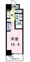 スアヴィス千葉 1Kの間取図画像