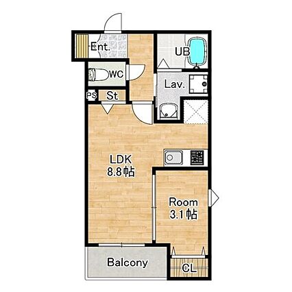 ザカラー東本町A棟_間取り_0