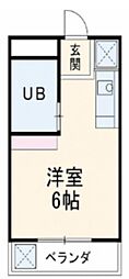 ラヴニール1 ワンルームの間取図画像