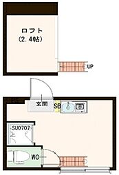 グランドーレ高円寺 ワンルームの間取図画像