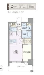 ライトテラス浅草 1LDKの間取図画像